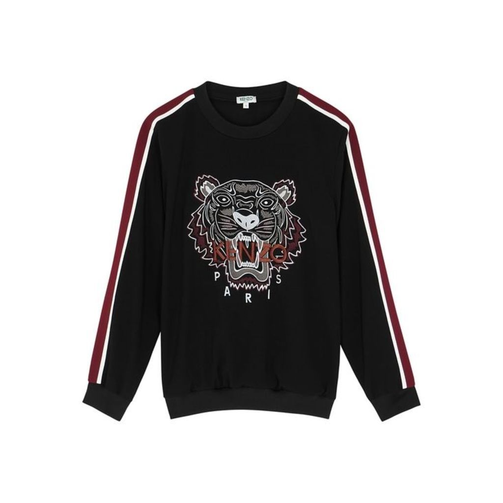 Kenzo Black Tiger-embroidered Sweatshirt