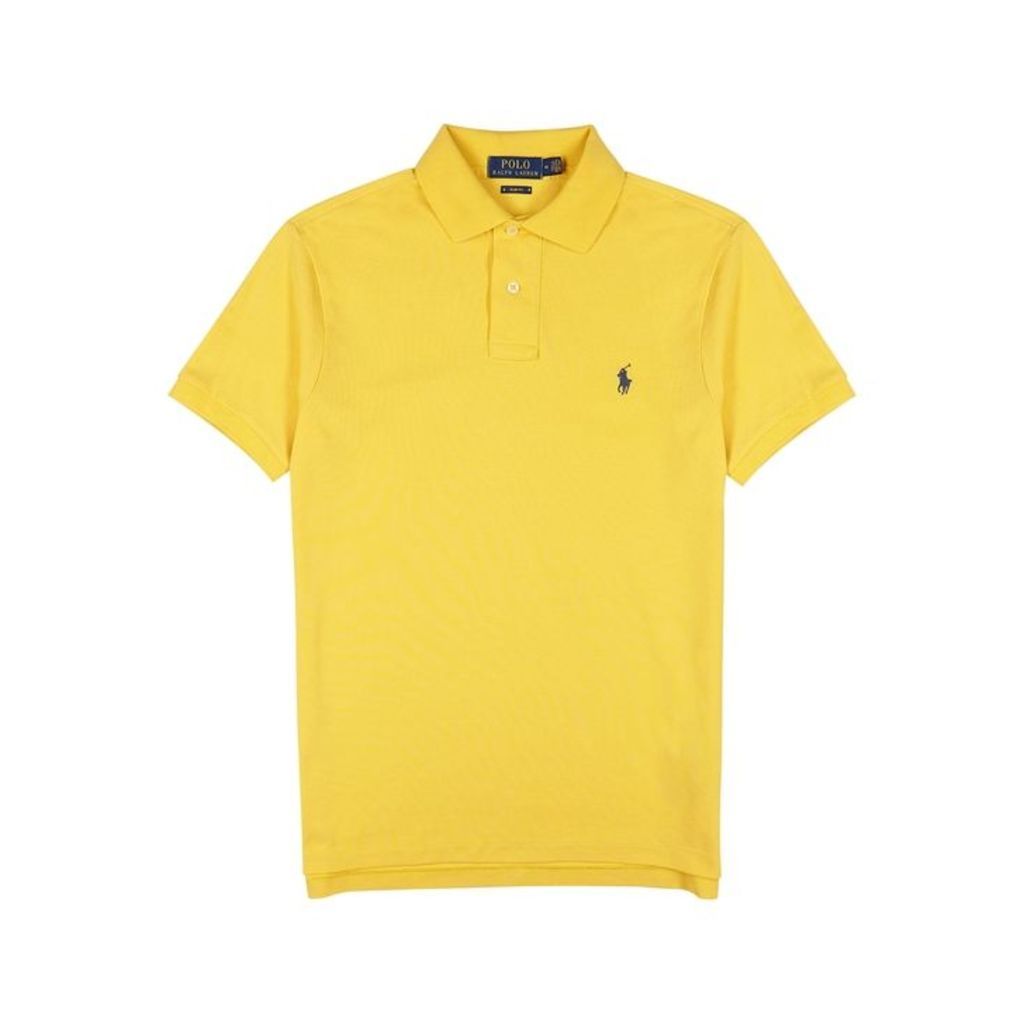 Polo Ralph Lauren Yellow Piqué Cotton Polo Shirt