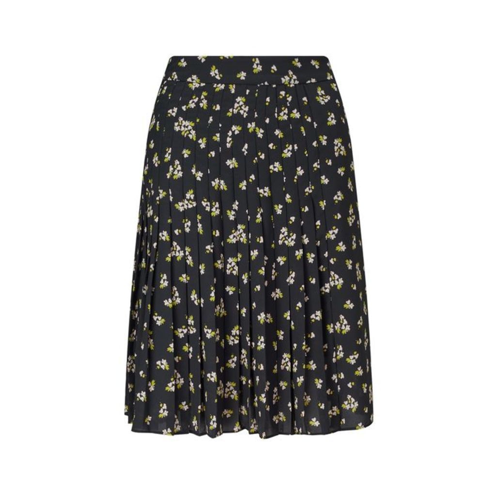 Jigsaw Forget Me Not Pleated Skirt