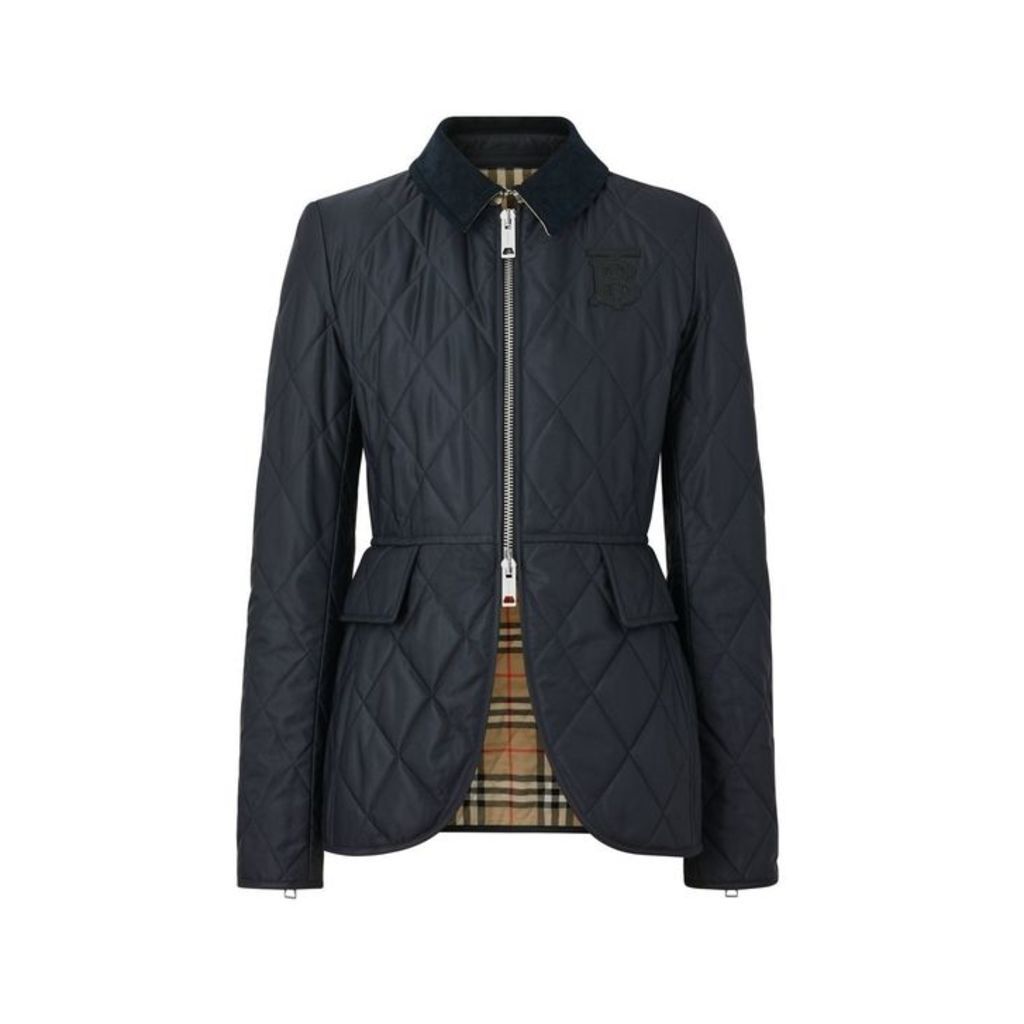 Burberry Monogram Motif Quilted Riding Jacket