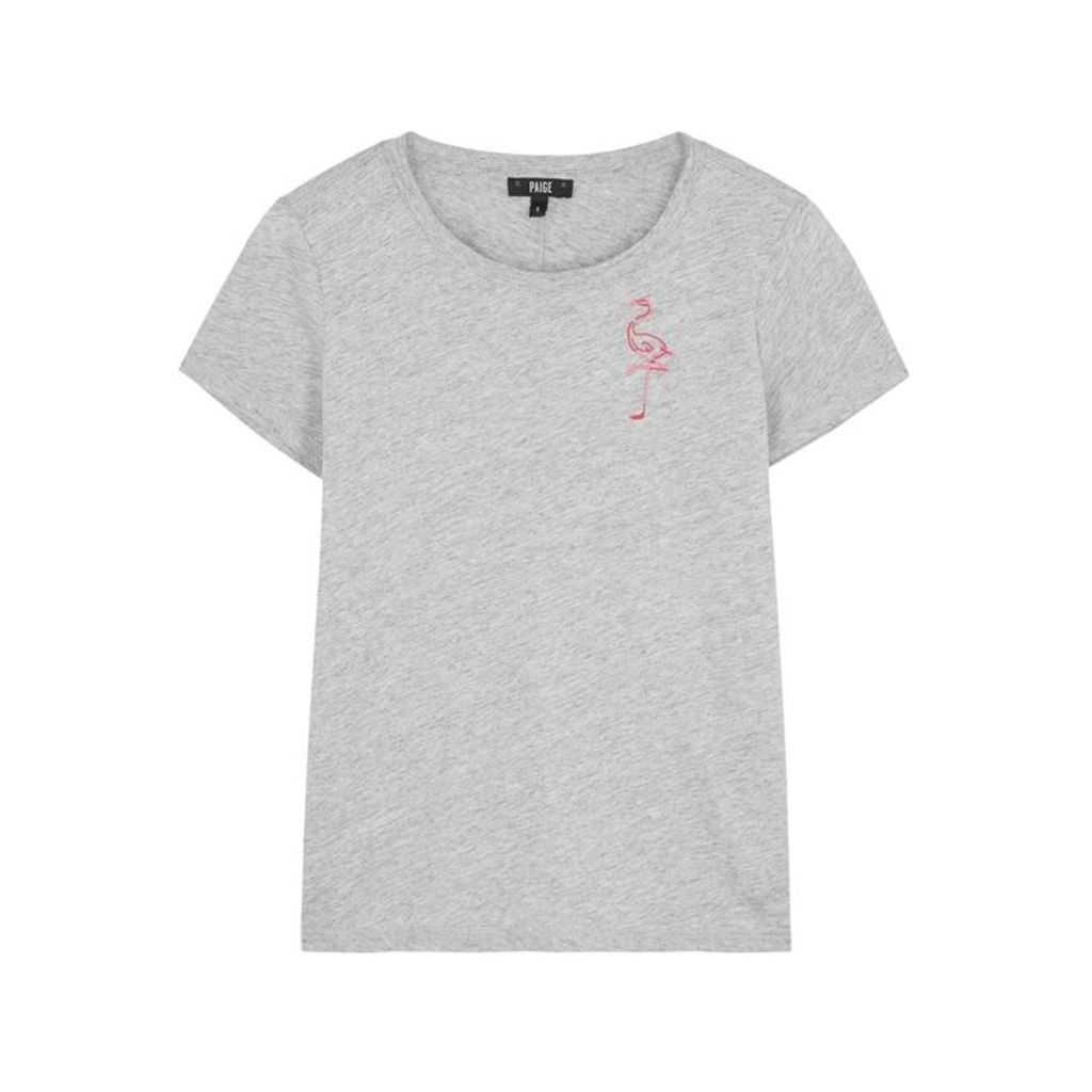 Paige Ellison Grey Cotton-blend T-shirt