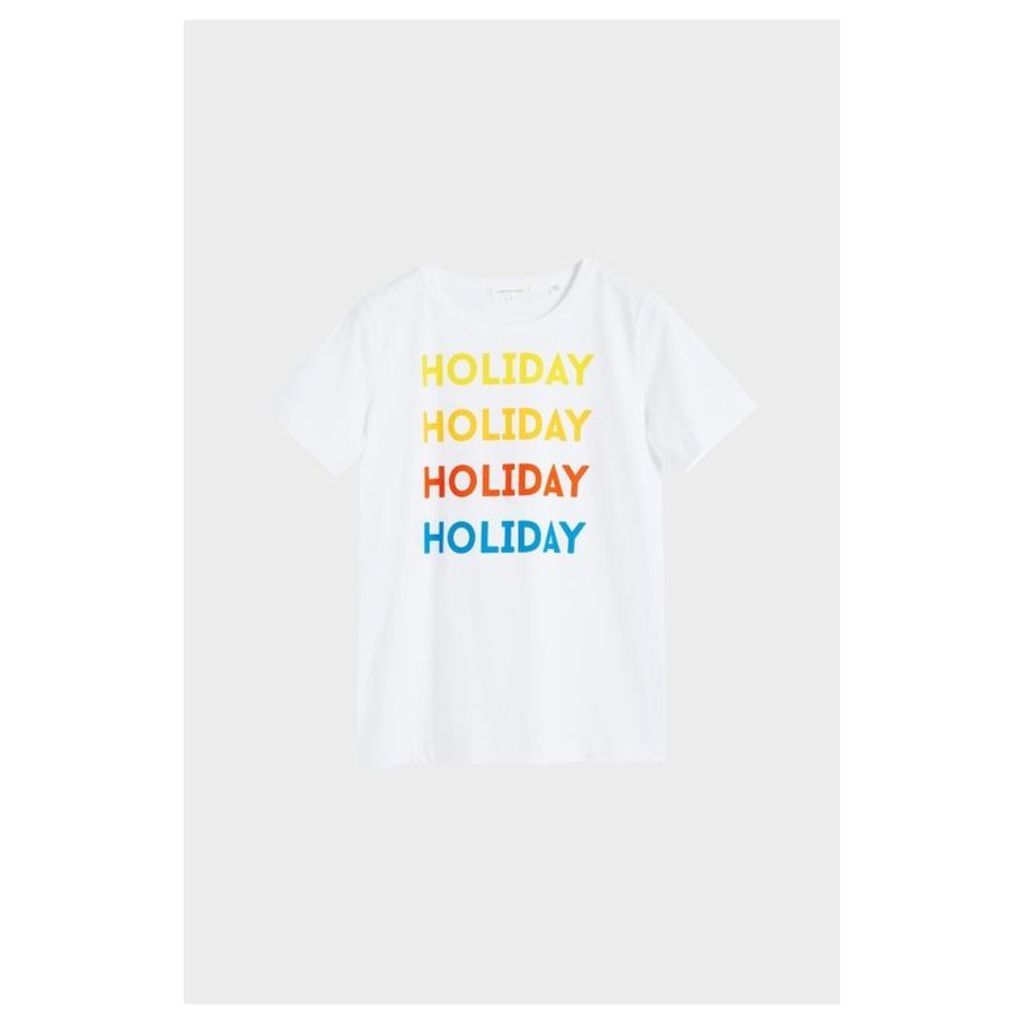 Chinti & Parker White Holiday Cotton Jersey T-shirt