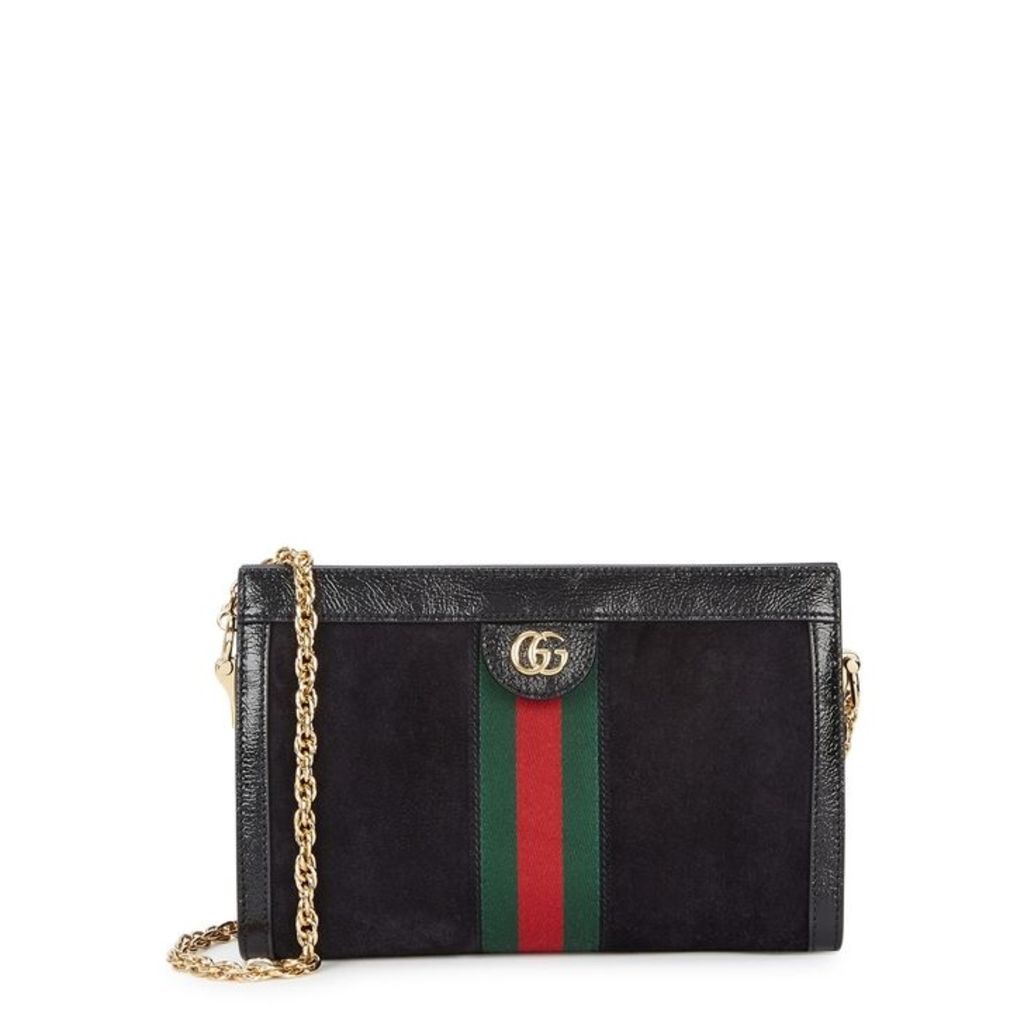 Gucci Ophidia Black Suede Shoulder Bag