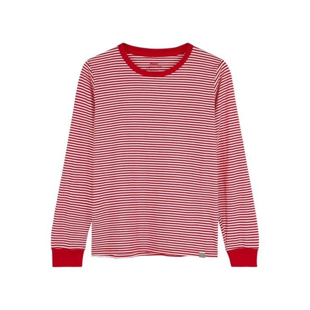 MADS NORGAARD Trimmy Striped Cotton Top