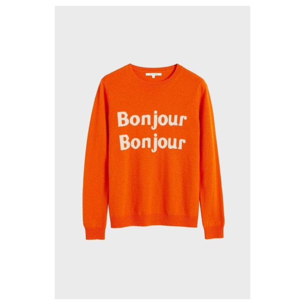 Chinti & Parker Orange Bonjour Bonjour Cashmere-wool Sweater