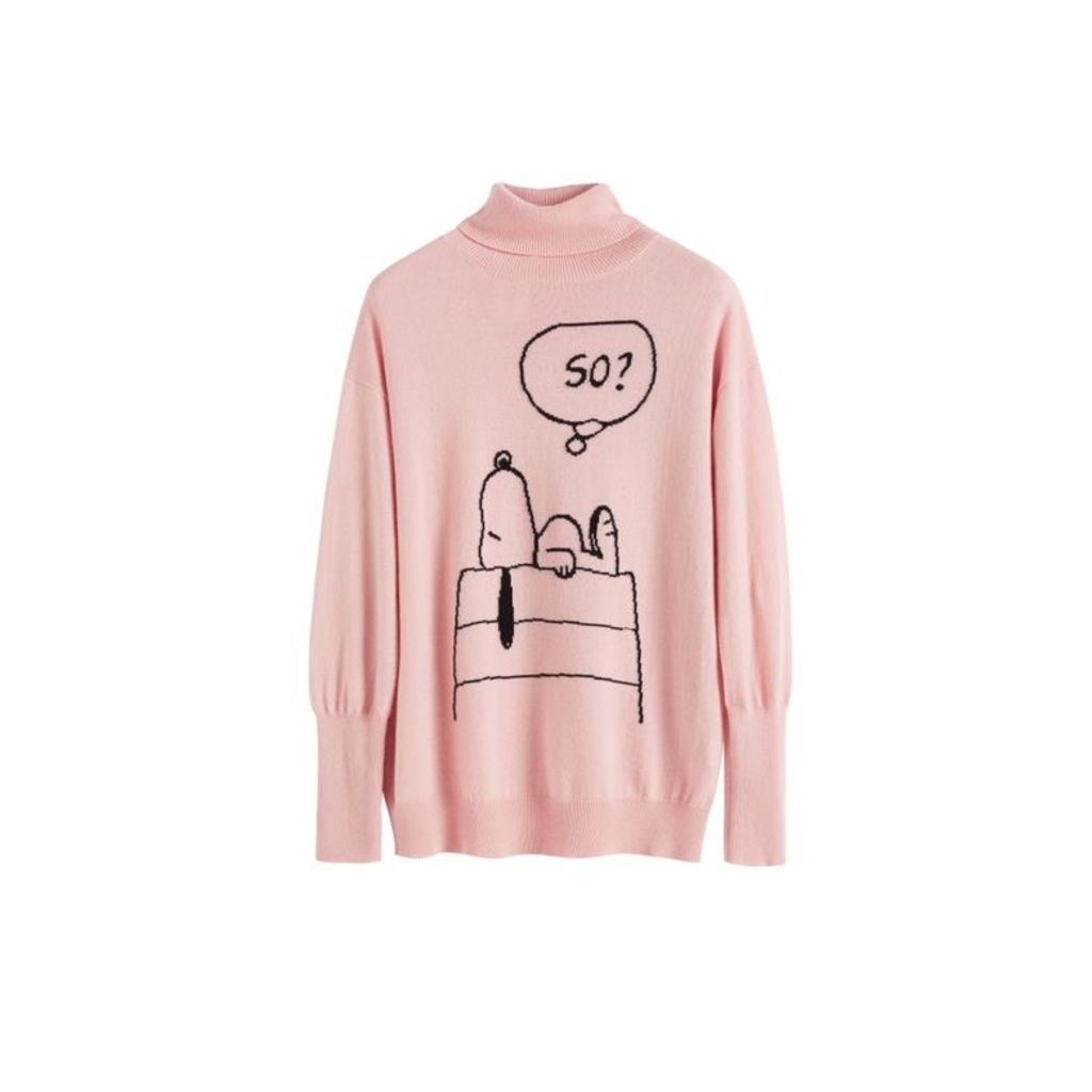 Chinti & Parker Pink Snoopy So Cashmere Sweater