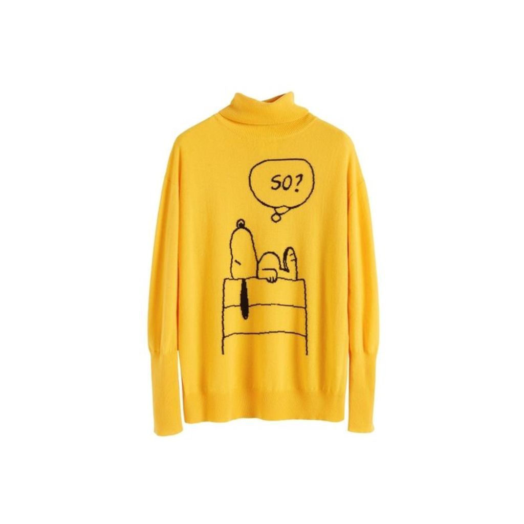 Chinti & Parker Yellow Snoopy So Cashmere Sweater