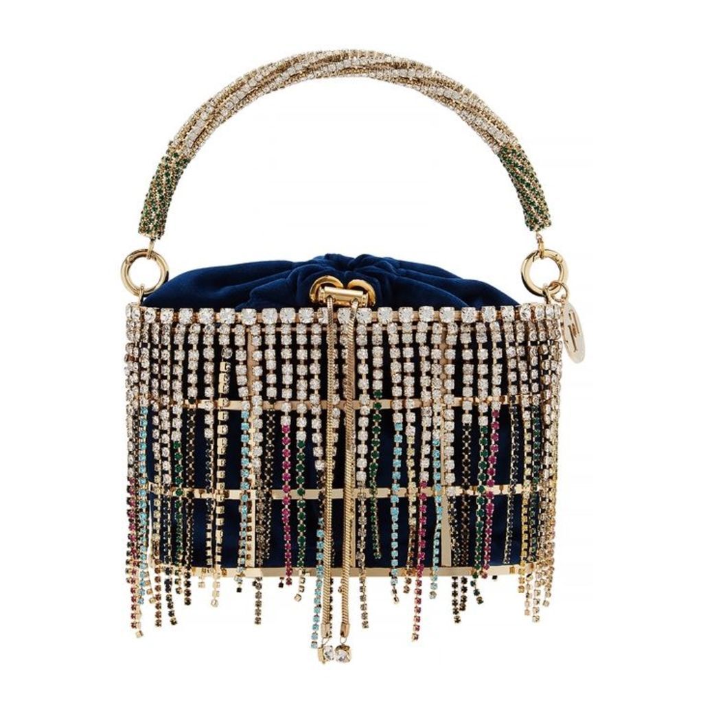 Rosantica Penelope Crystal-embellished Top Handle Bag