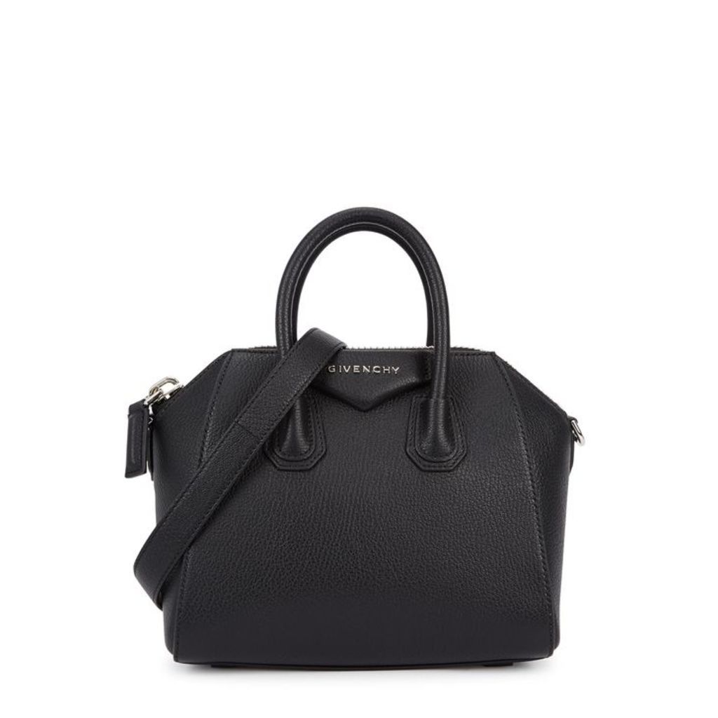 Givenchy Antigona Mini Black Leather Top Handle Bag
