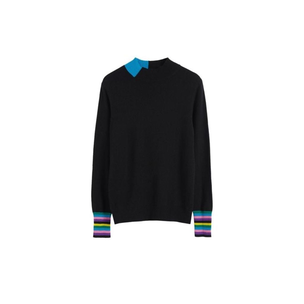 Chinti & Parker Black Bloomsbury Wool-cashmere Turtleneck Sweater