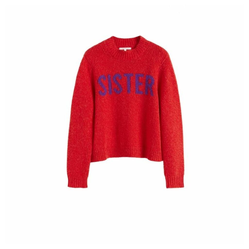 Chinti & Parker Red Sister Alpaca-wool Sweater