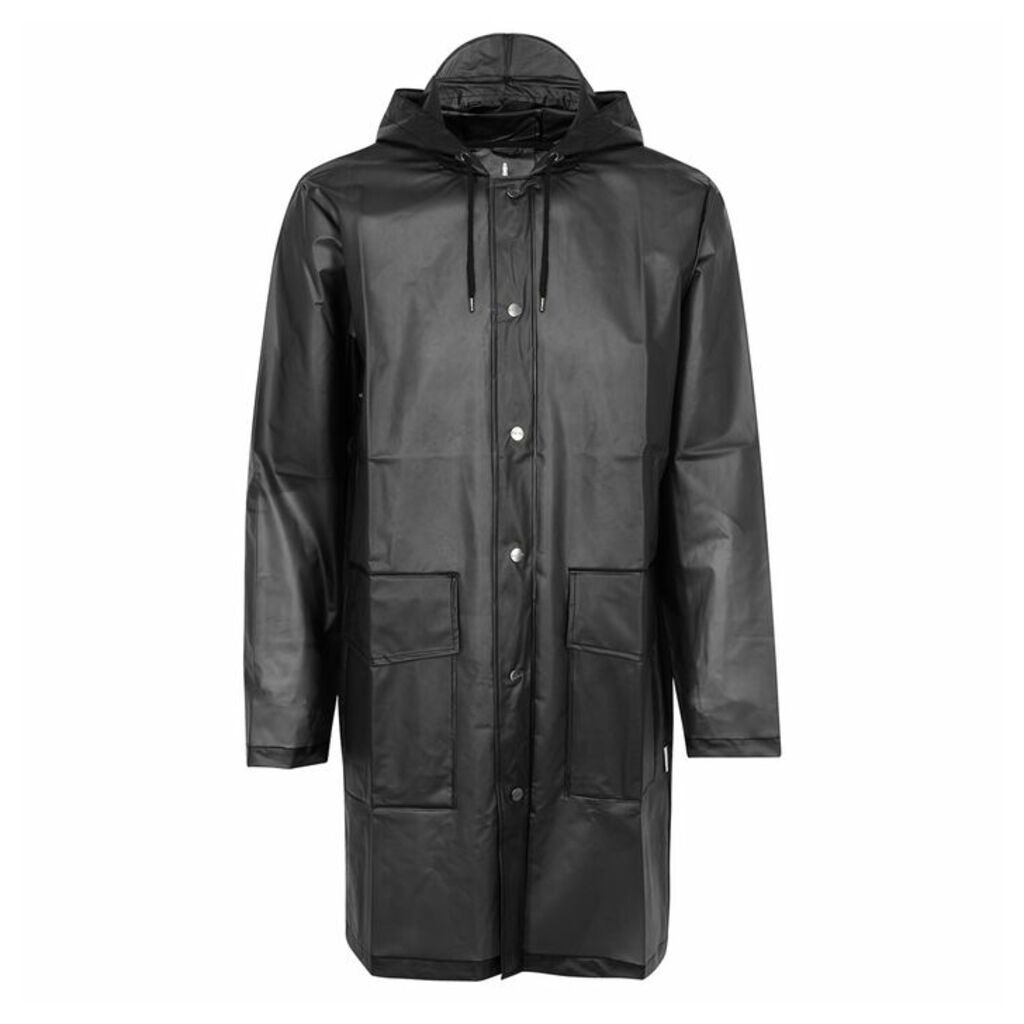 Rains Black Transparent Rubberised Raincoat