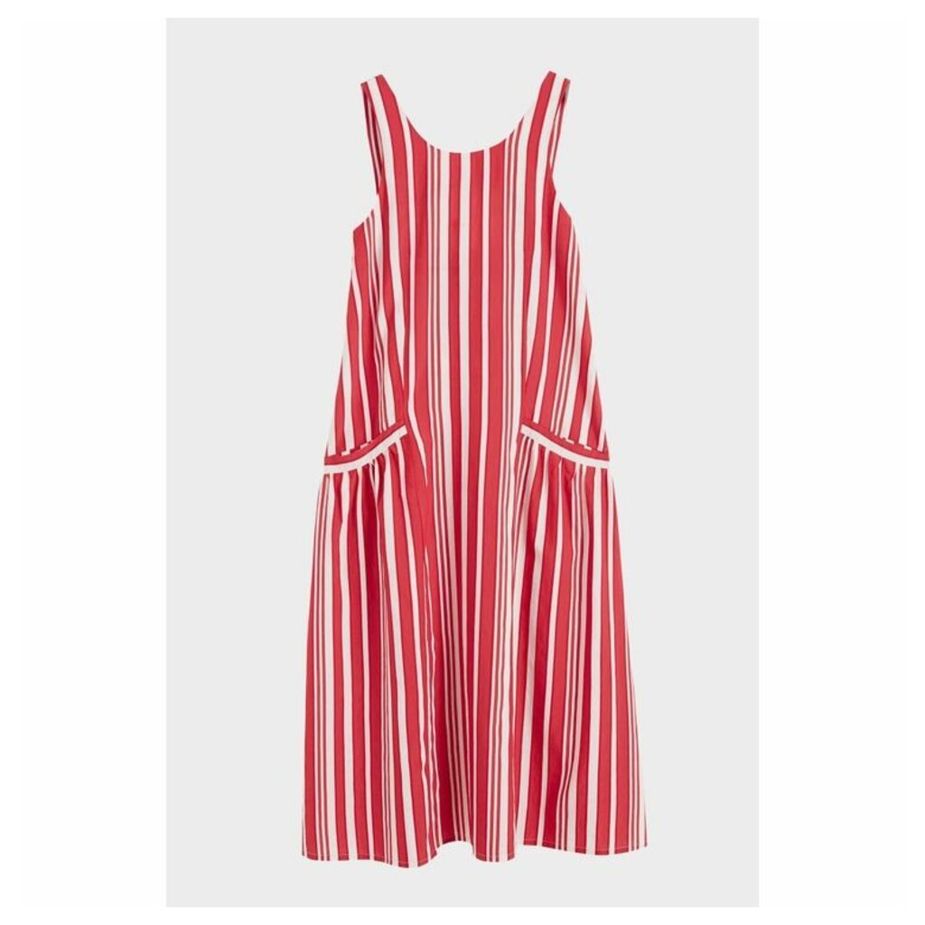 Chinti & Parker Red Striped Parasol Sundress