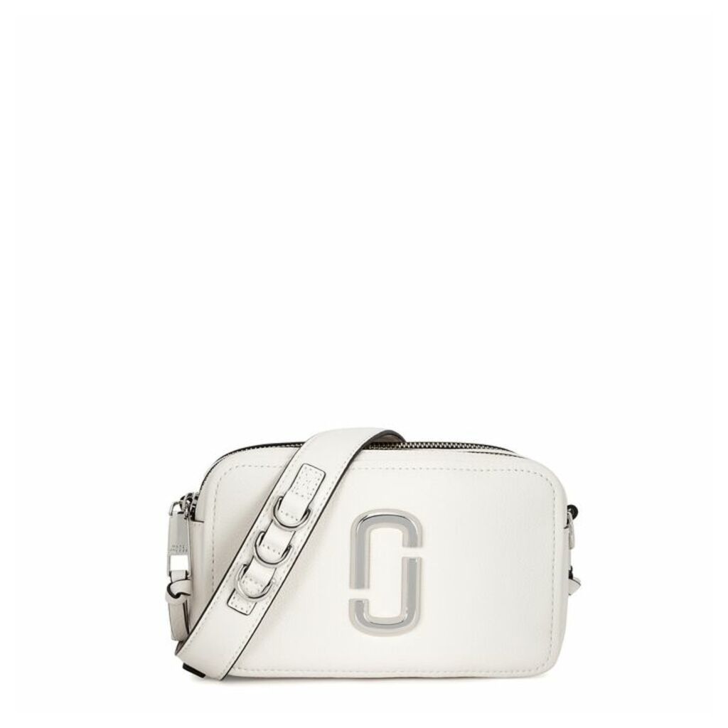 Marc Jacobs Softshot 21 White Leather Shoulder Bag