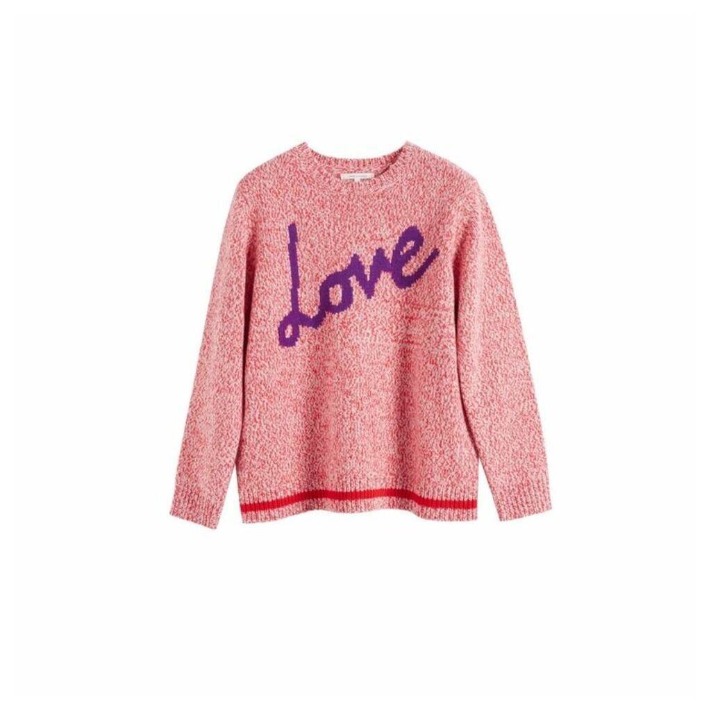 Chinti & Parker Pink Dalloway Love Merino Wool Sweater