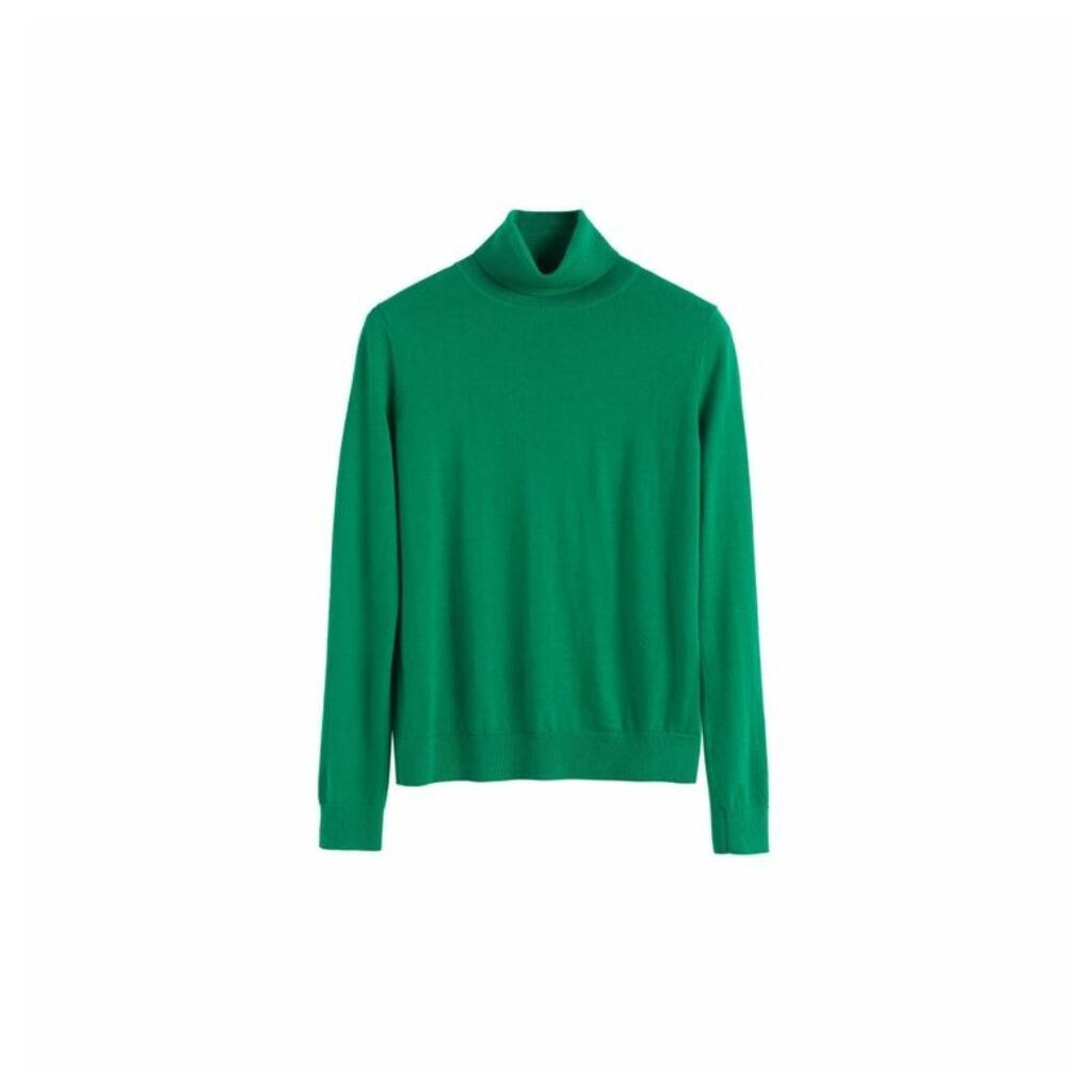 Chinti & Parker Green Rollneck Cashmere Pop Sweater