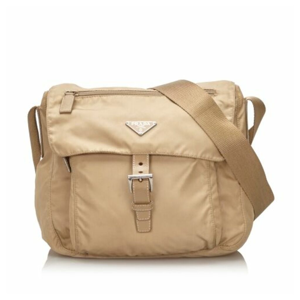 Prada Brown Nylon Crossbody Bag