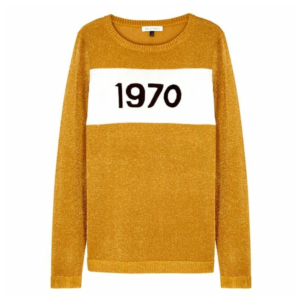 BELLA FREUD 1970 Gold Fine-knit Jumper