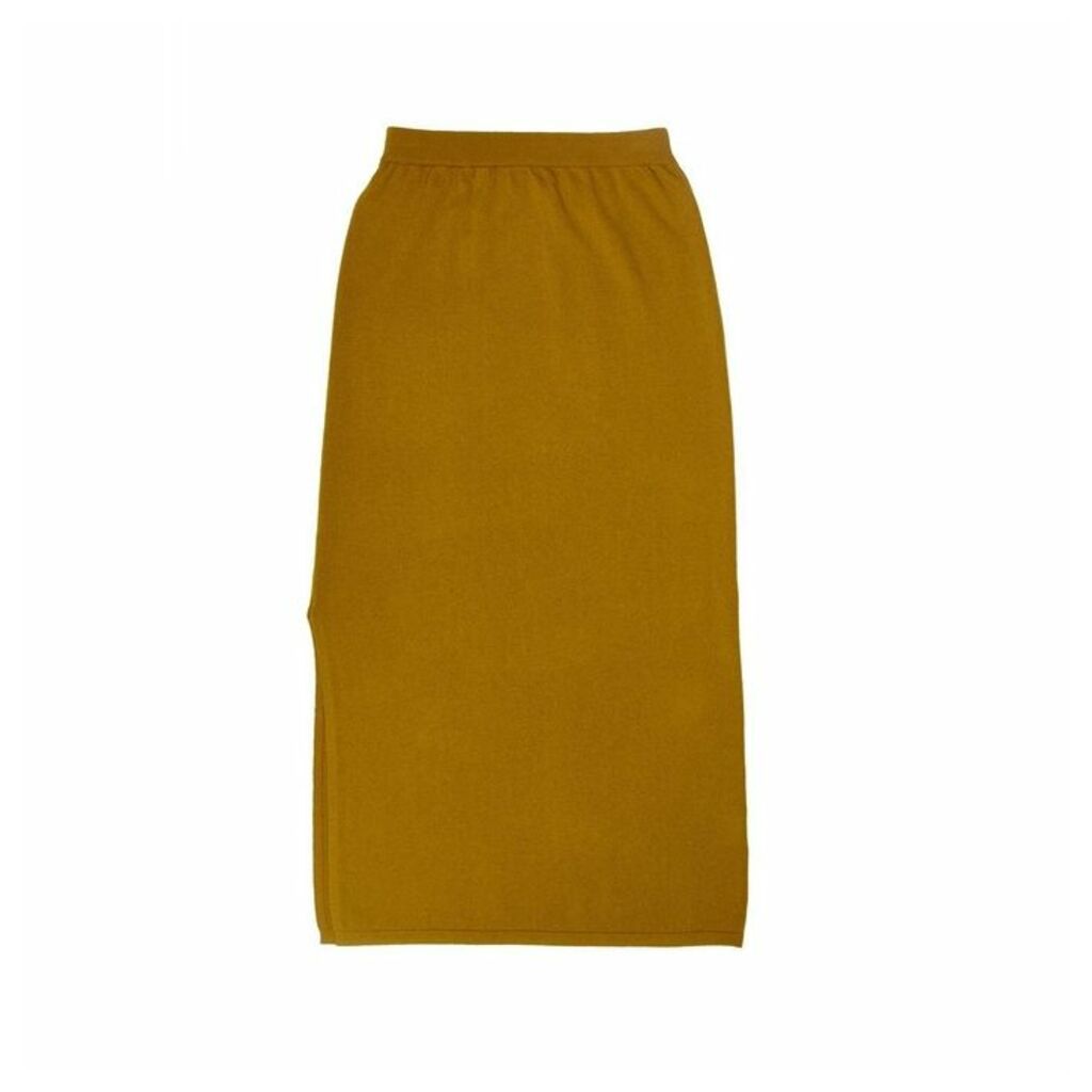 Arela Kelly Cashmere Skirt In Yellow