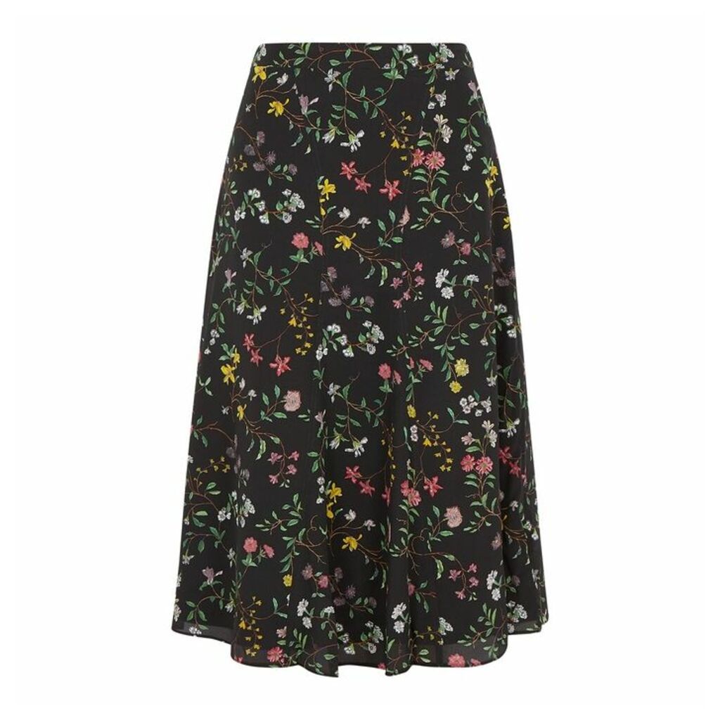 Altuzarra Caroline Floral-print Silk Skirt