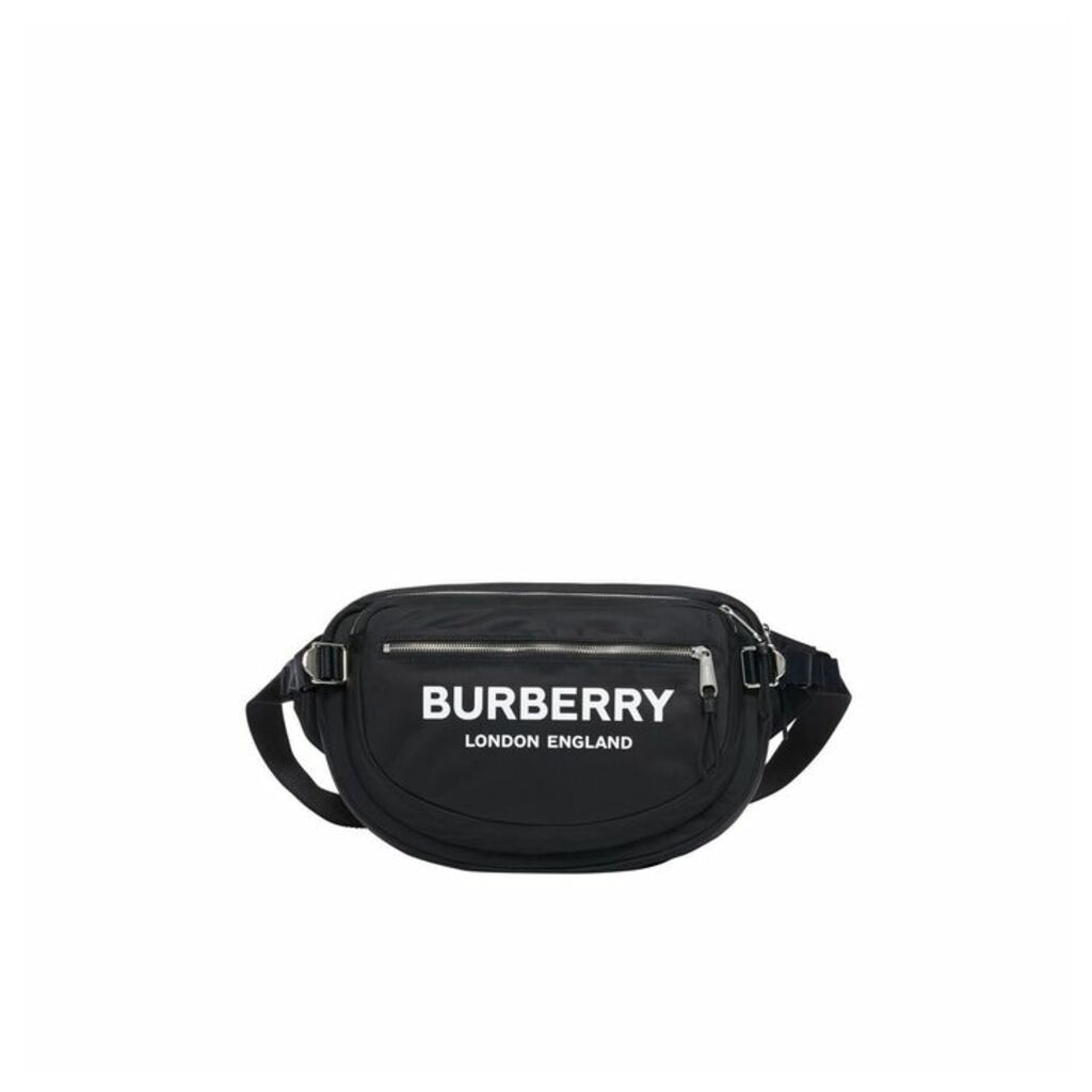 Burberry Large Logo Print Econyl Cannon Bag