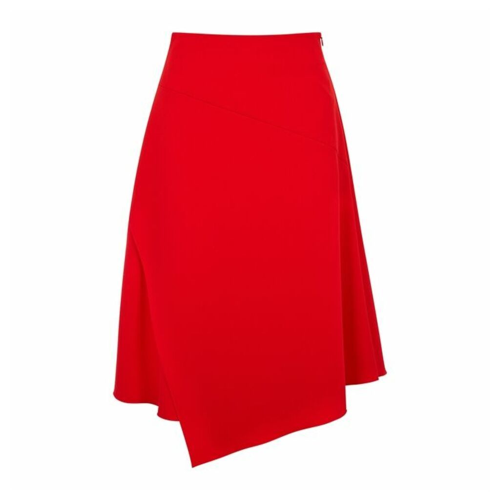 BOSS Red Stretch-cady Midi Skirt