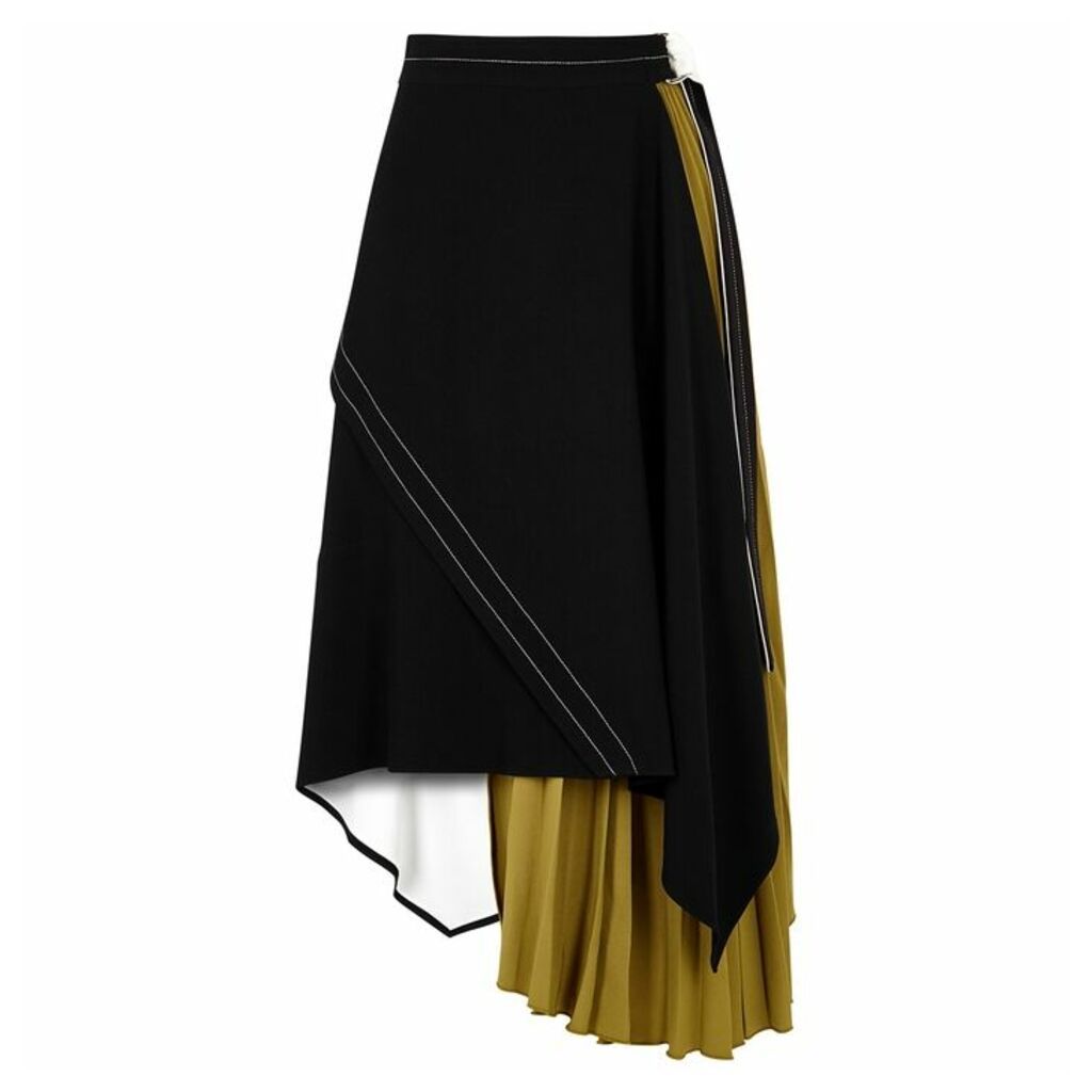 Proenza Schouler Panelled Pleated Wrap Skirt