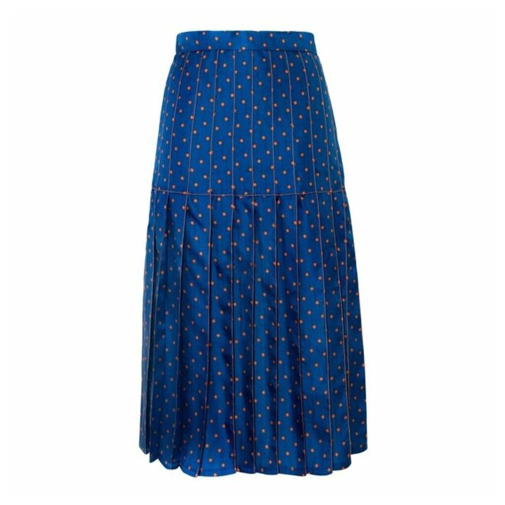 Lisou Liberty Star Print Silk Skirt