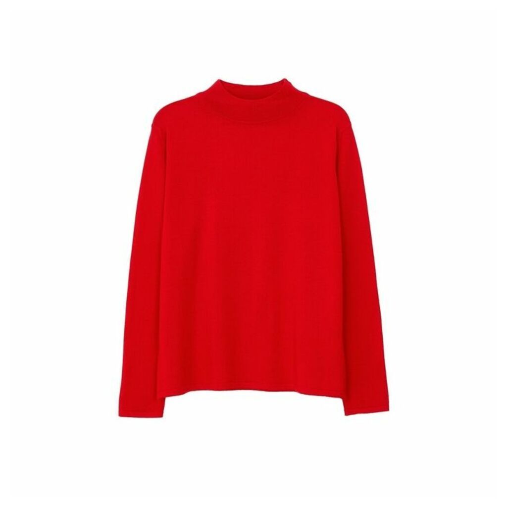 Arela Joan Merino Wool Sweater In Red