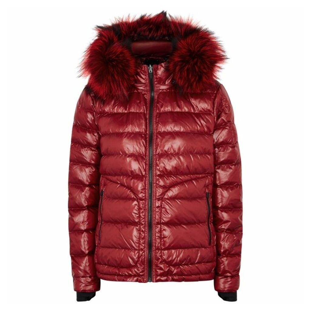 49WINTERS The Tailored Down Fur-trimmed Shell Jacket