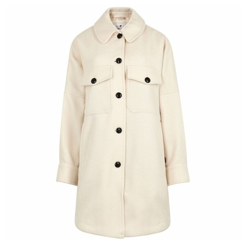 Woolrich Chamois Off-white Wool-blend Jacket