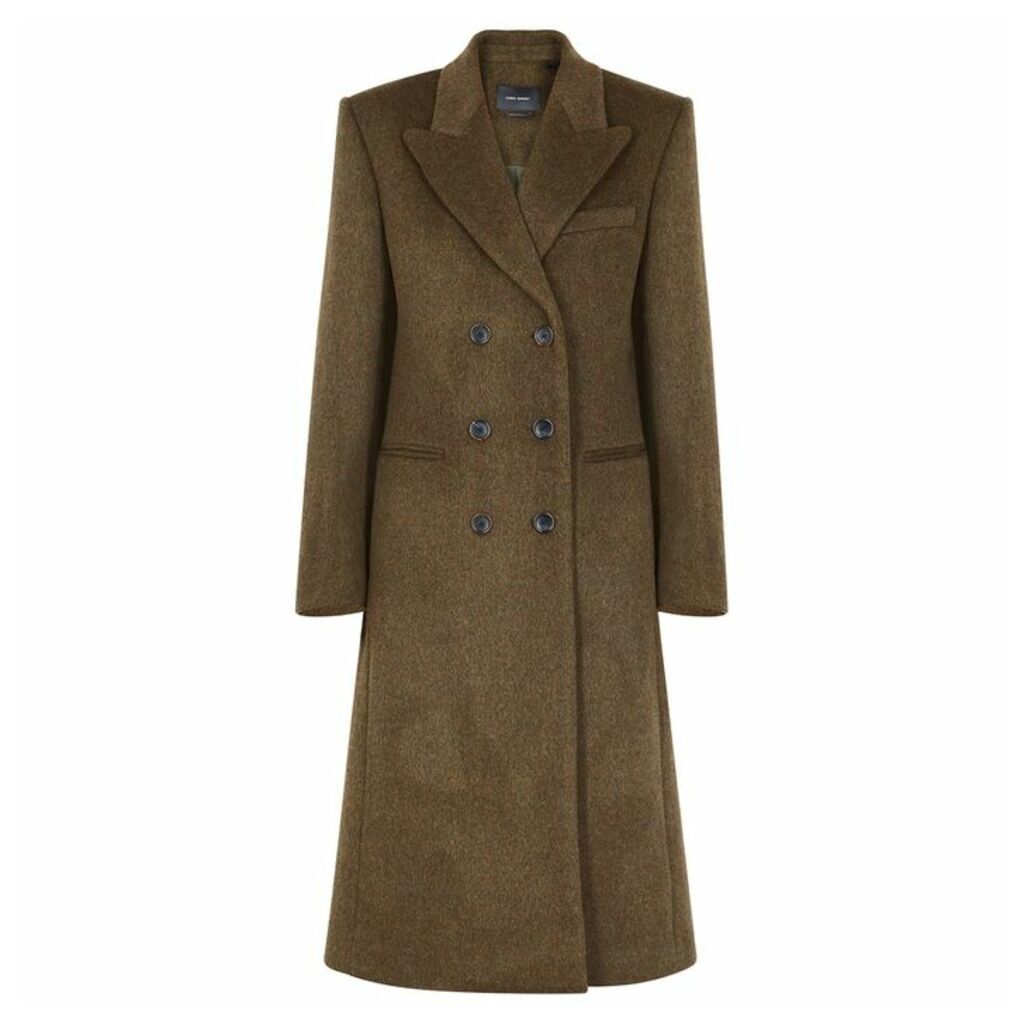 Isabel Marant Roleen Double-breasted Wool-blend Coat