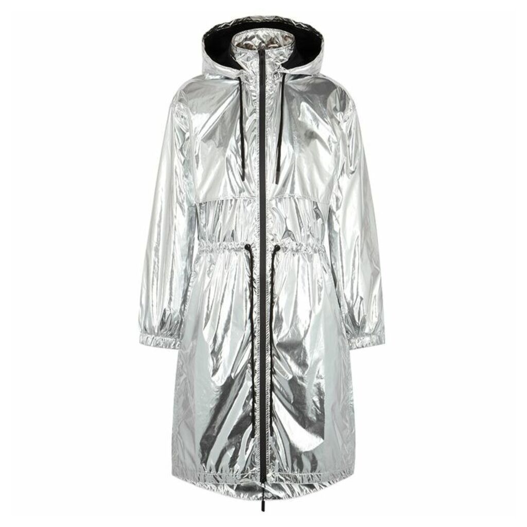 Paco Rabanne Body Silver Hooded Shell Parka