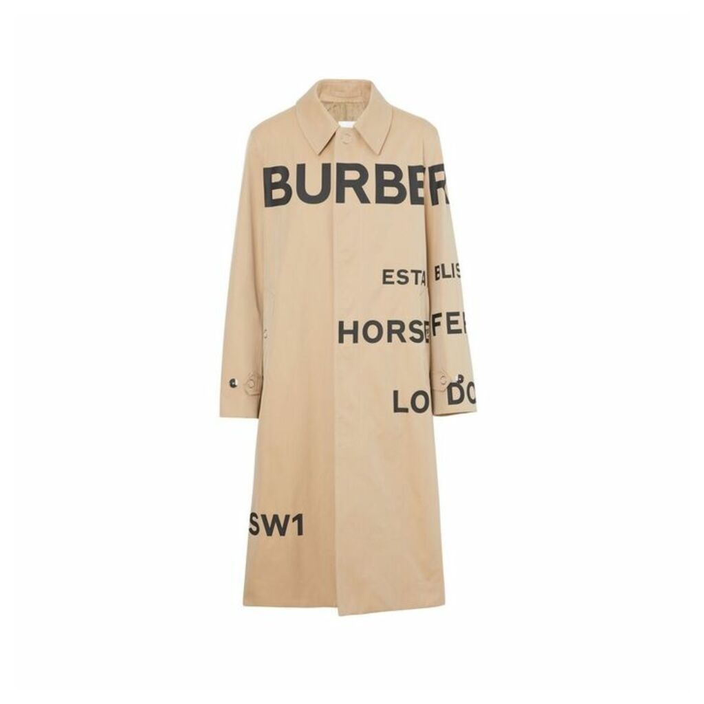 Burberry Horseferry Print Cotton Gabardine Car Coat