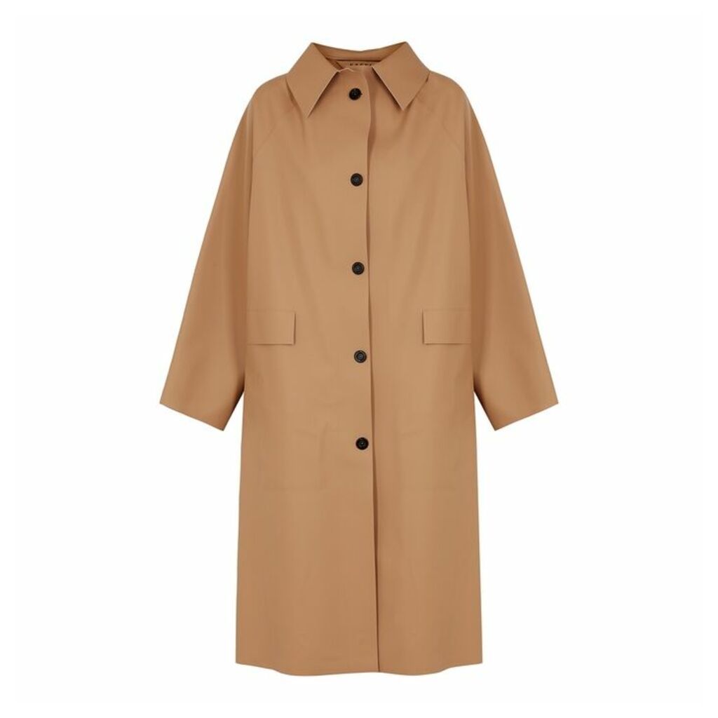 KASSL Brown Rubberised Trench Coat