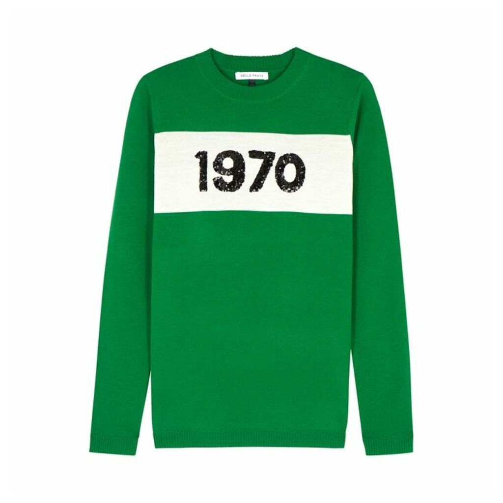 BELLA FREUD 1970 Green Wool Jumper