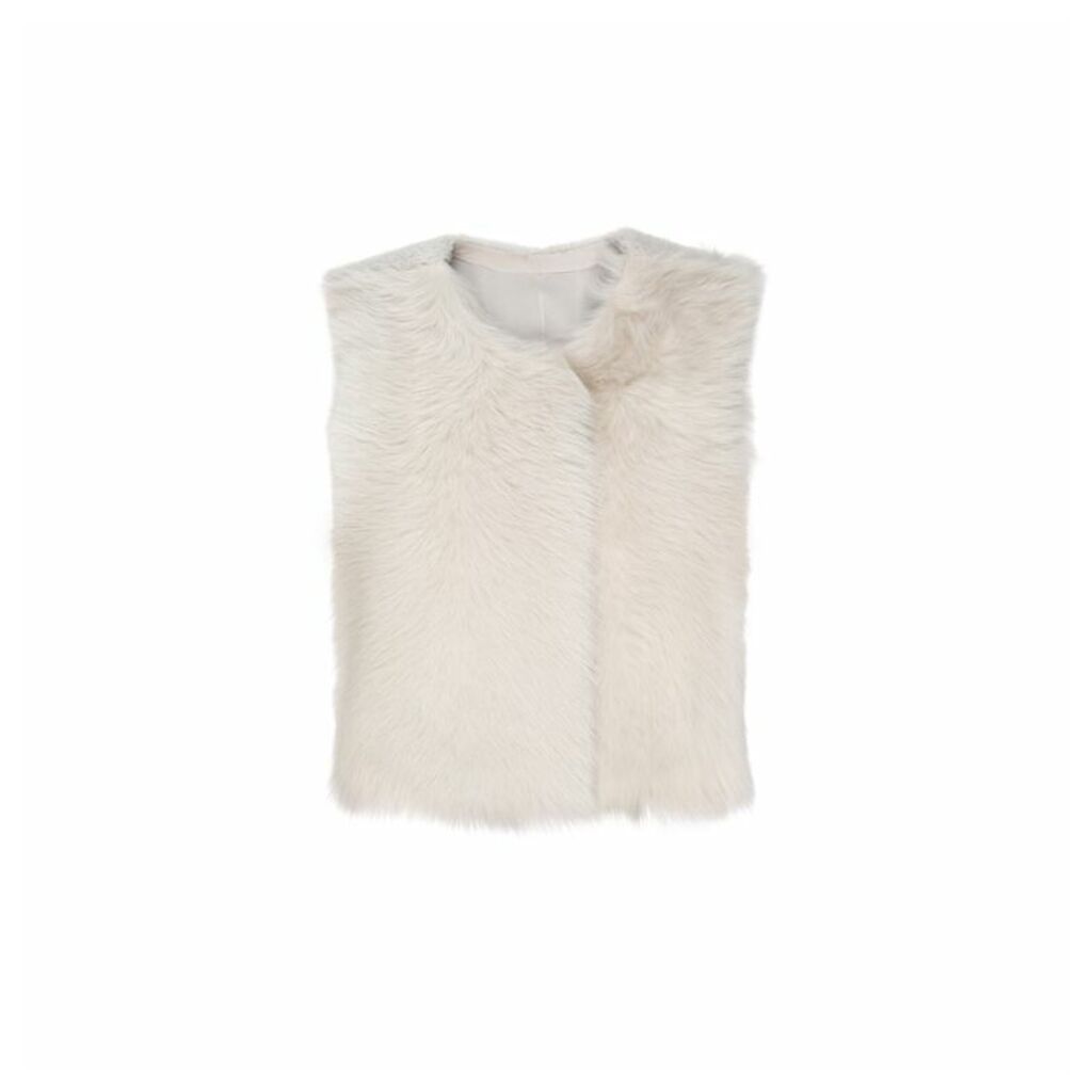 Gushlow & Cole Round Neck Short Shearling Gilet