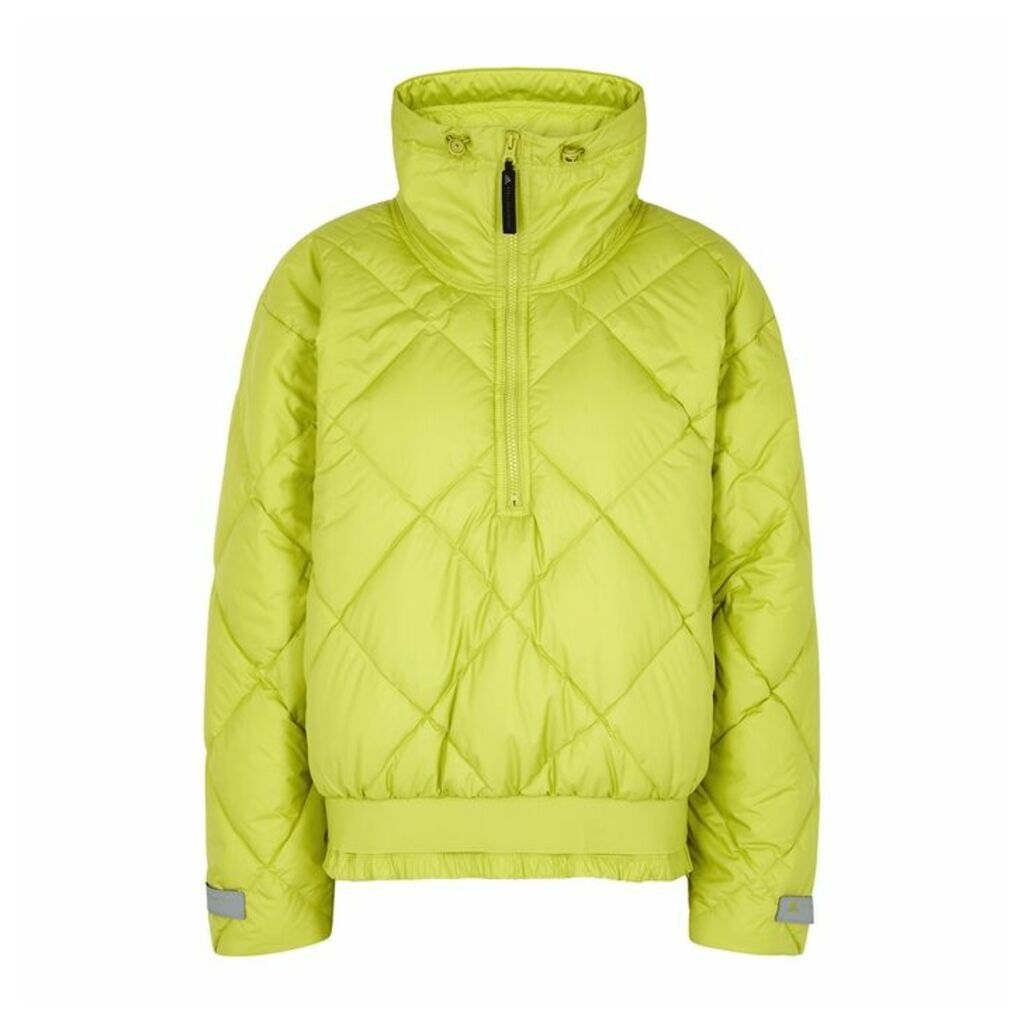 Adidas X Stella McCartney Lime Quilted Shell Jacket