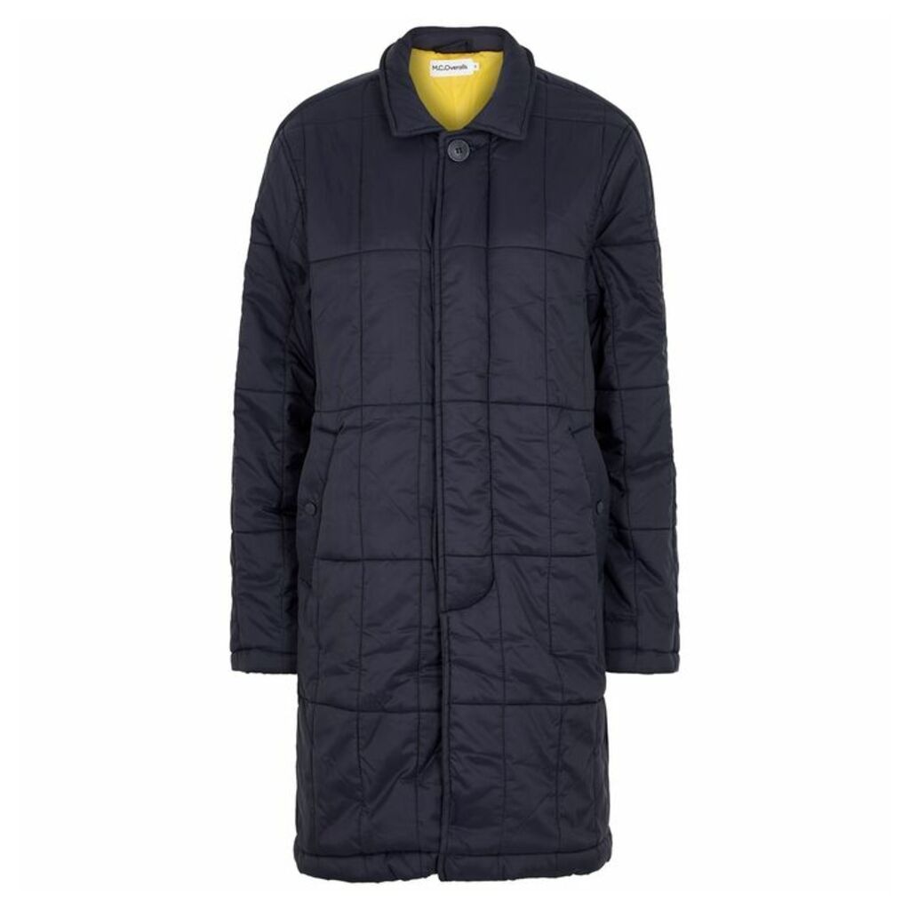 M.C. OVERALLS Navy Quilted Shell Jacket