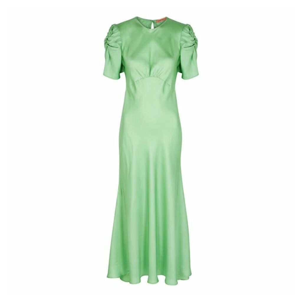 Maggie Marilyn It's Up To You Green Silk Dress