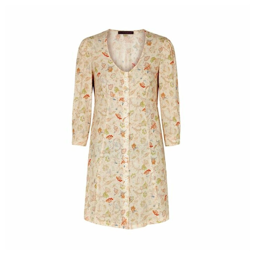 ALEXACHUNG Paisley-print Mini Dress