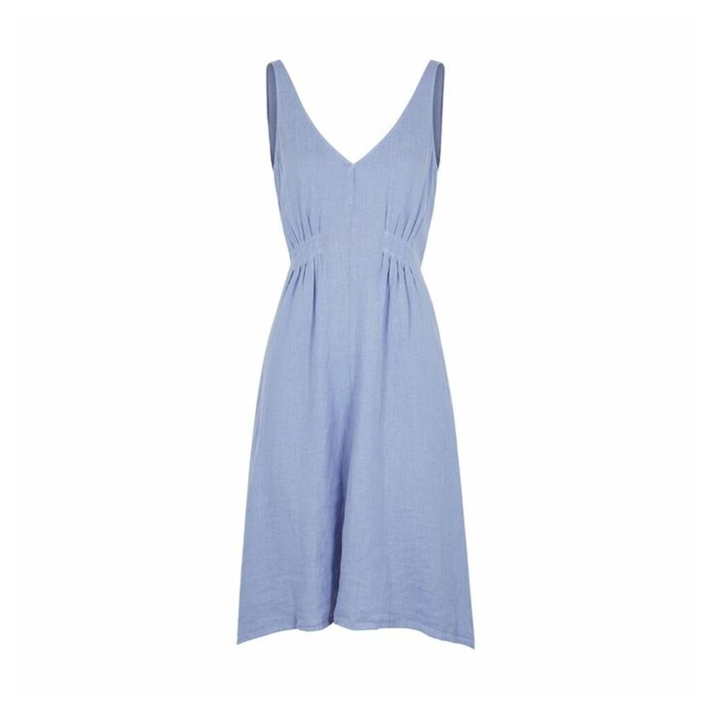 Velvet By Graham & Spencer Light Blue Linen Dress