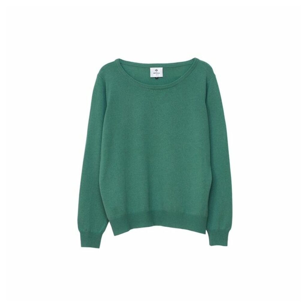 Arela Laine Cashmere Sweater In Sage Green