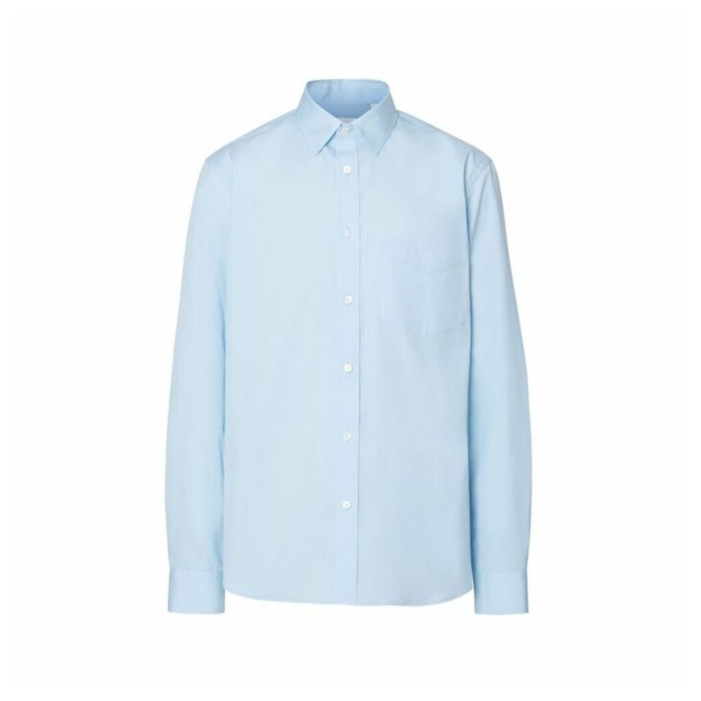 Burberry Monogram Motif Stretch Cotton Poplin Shirt