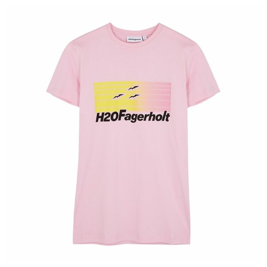 H2OFAGERHOLT Pink Printed Cotton T-shirt