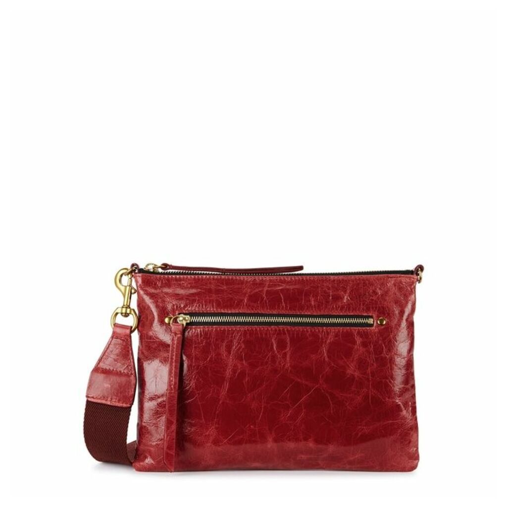 Isabel Marant Nessah Red Leather Cross-body Bag