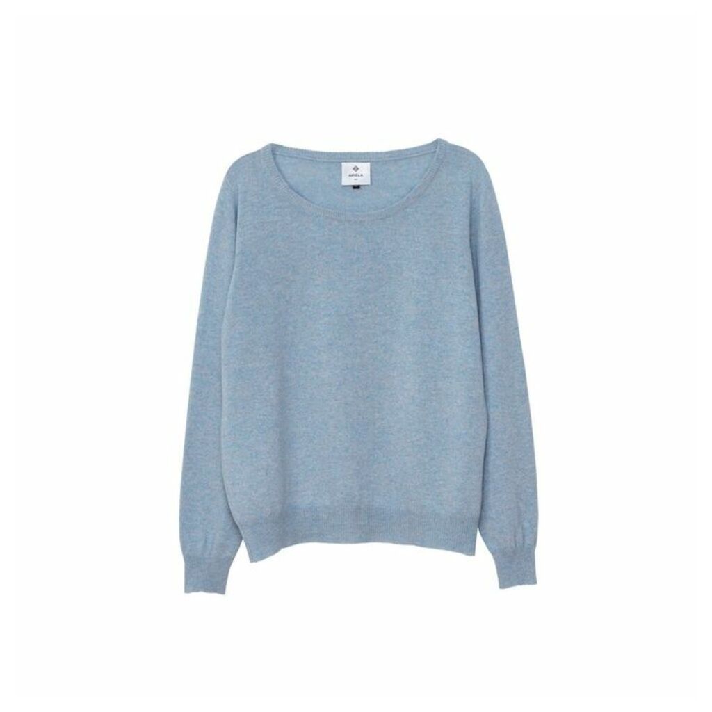 Arela Laine Cashmere Sweater In Light Blue