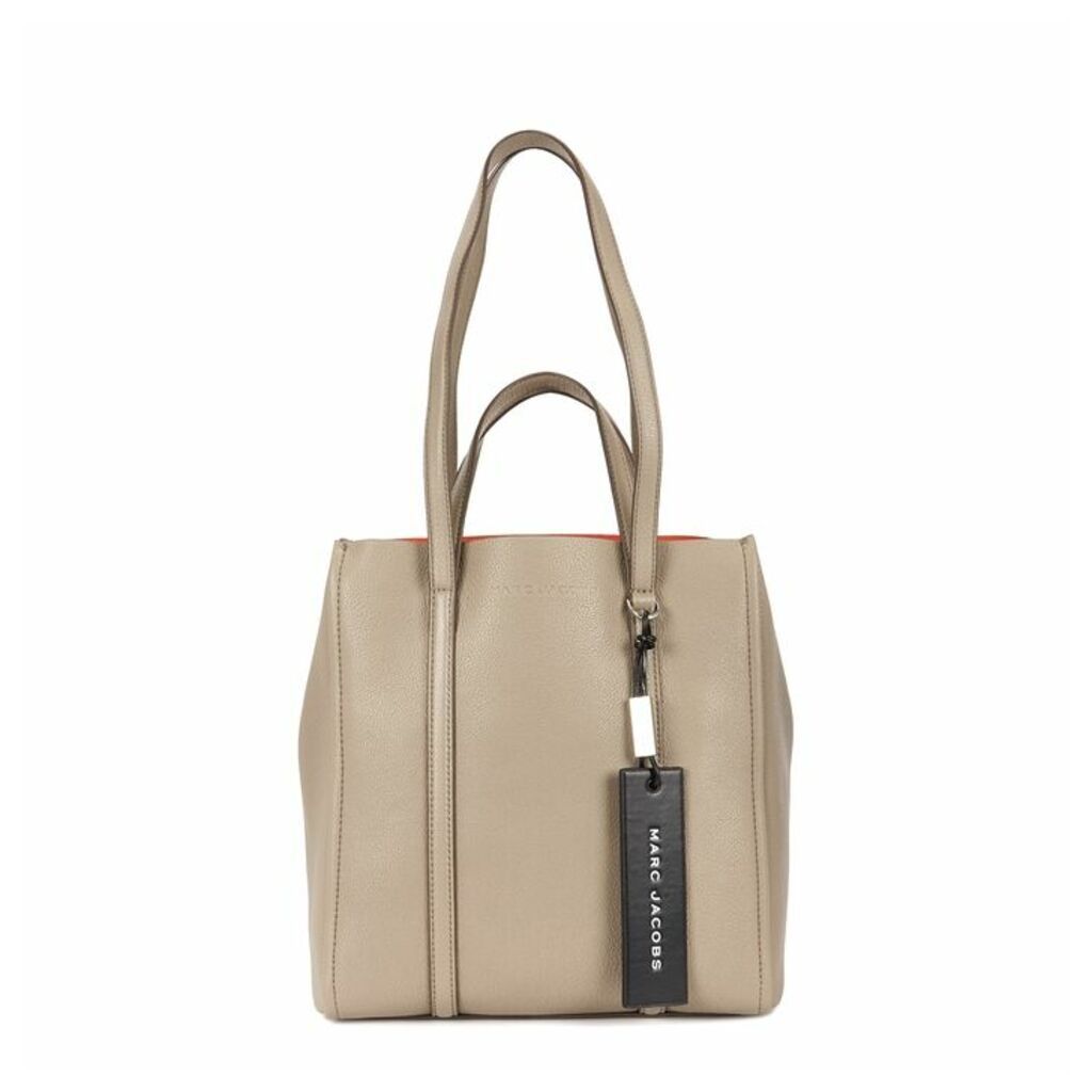 Marc Jacobs The Tag Grey Grained Leather Tote
