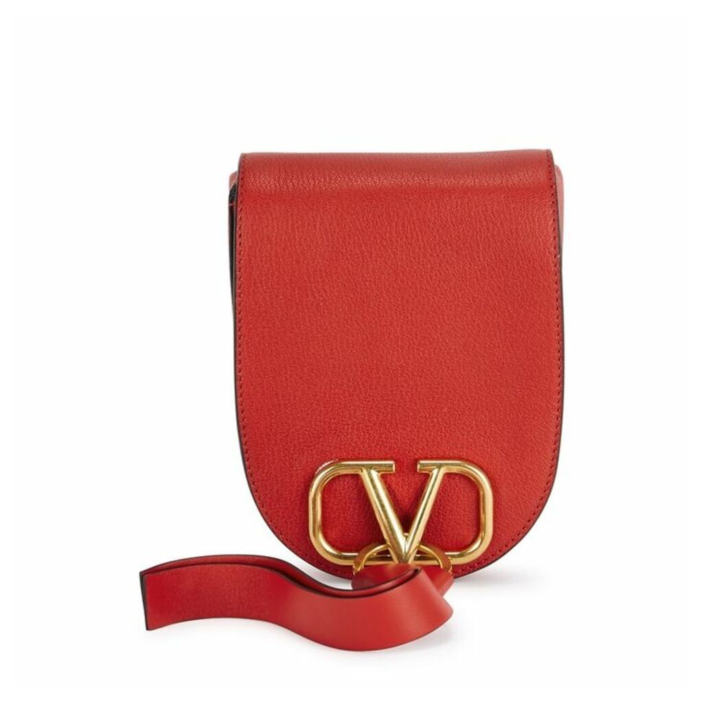 Valentino Garavani VRing Red Leather Cross-body Bag