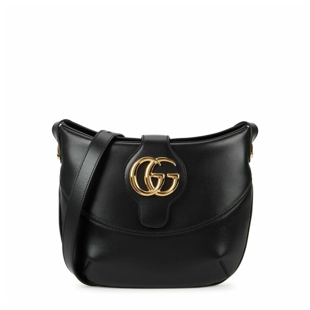 Gucci Arli Medium Black Leather Shoulder Bag